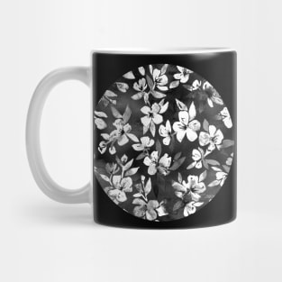 Blossoms on Charcoal Ink Mug